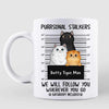 Purrsonal Stalker Peeking Cat Personalized Mug