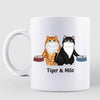 Put Coffee Down & Feed Us Fluffy Cats Personalized Coffee Mug