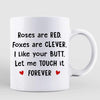 Rose Are Red Stick Couple Personalized Mug