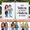 Standing Selfie Besties Sisters By Heart Personalized Mug