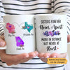 Sisters Forever Long Distance Relationship Gift Personalized Coffee Mug