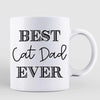 Sitting Man Best Cat Dad Ever Personalized Mug