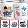 Still Having Coffee Together Long Distance Chibi Besties Personalized Mug