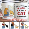 The Love Between Mom Cats Personalized Mug