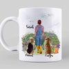 Time Spent With Dogs And Gardening Personalized Mug