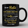 To My Bestie On Moon Personalized Mug