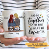 Together Built Life LGBT Couple Dogs Personalized Coffee Mug