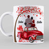 Valentine Couple With Car And Tree Personalized Mug