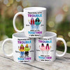 We‘re Trouble Besties Front View Personalized Mug