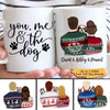 You Me And The Peeking Dogs Christmas Personalized Coffee Mug