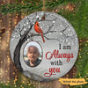 Always With You Blossom Tree Personalized Memorial Circle Ornament