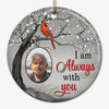 Always With You Blossom Tree Personalized Memorial Circle Ornament