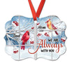 Always With You Memorial Cardinals Outside Window Personalized Christmas Ornament