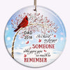 Berry Tree Hard To Forget Cardinals Personalized Circle Ornament