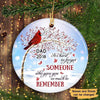 Berry Tree Hard To Forget Cardinals Personalized Circle Ornament