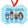 Besties Sisters Crazy Loud Love Personalized Christmas Ornament