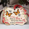 Butterflies Memorial Family Personalized Christmas Ornament