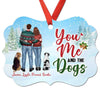 Christmas Couple You Me Dogs Personalized Christmas Ornament