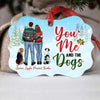 Christmas Couple You Me Dogs Personalized Christmas Ornament