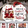 Christmas Doll Besties Sitting Personalized Christmas Ornament
