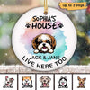 Dog‘s House Personalized Circle Ornament