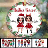 Doll Besties Holly Branch Personalized Circle Ornament