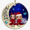 Doll Besties On The Moon Personalized Circle Ornament