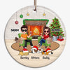 Doll Couple And Dogs Cats Personalized Christmas Ornament