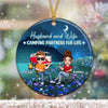 Doll Couple Night Field Camping Personalized Ornament