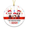 Doll Family Personalized Circle Ornament