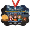 Doll Friends Camping Personalized Christmas Ornament