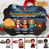 Doll Friends Camping Personalized Christmas Ornament