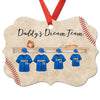 Family Baseball Team Personalized Christmas Ornament