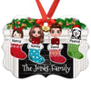 Family Characters Stocking Personalized Christmas Ornament