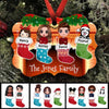 Family Characters Stocking Personalized Christmas Ornament