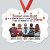 Family Members Mom Dad Son Daughter Sitting Memorial Remembrance Gift Personalized Christmas Ornament