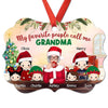 Favorite People Call Me Grandma Personalized Christmas Ornament