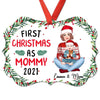 First Christmas As Mom Grandma Toddler Personalized Christmas Ornament