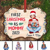 First Christmas As Mom Grandma Toddler Personalized Christmas Ornament