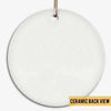 First Christmas Baby Personalized Circle Ornament