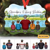 Fishing Dad Grandpa And Kids Personalized Christmas Ornament