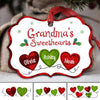 Grandma Sweetheart Pattern Personalized Christmas Ornament