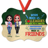 Green Board Doll Teachers Friends Personalized Christmas Ornament