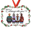 Holly Branch Memorial Family Personalized Christmas Ornament