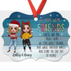 Hope We‘re Friends Until We Die Besties Personalized Christmas Ornament