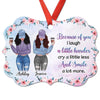 I Smile A Lot More Besties Personalized Christmas Ornament