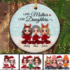 Like Mother Like Daughters Doll Personalized Circle Ornament