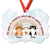 My Hardest Goodbye Cats Memorial Personalized Christmas Ornamnent