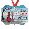 My Mind Talks To You Memorial Personalized Christmas Ornament