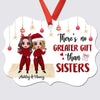 No Greater Gift Standing Besties Personalized Christmas Ornament